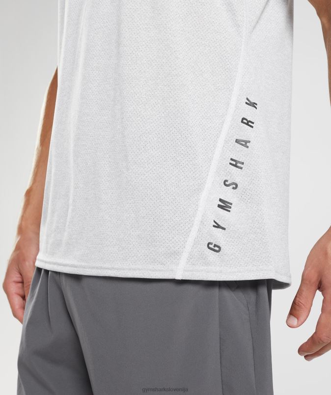 športni tank moškiGymshark bel/dimno siv lapor J00L2933