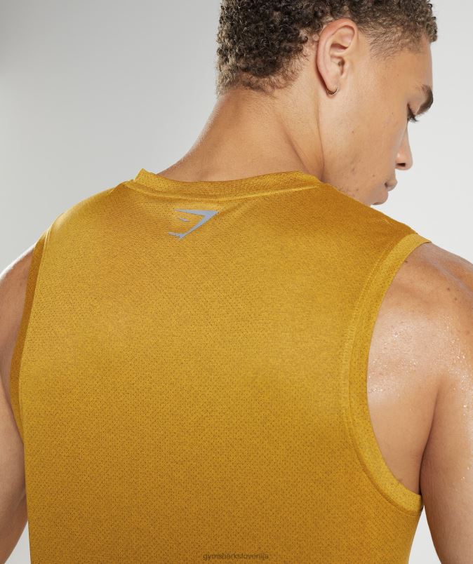 športni tank moškiGymshark kurkuma rumeni/črni lapor J00L2913