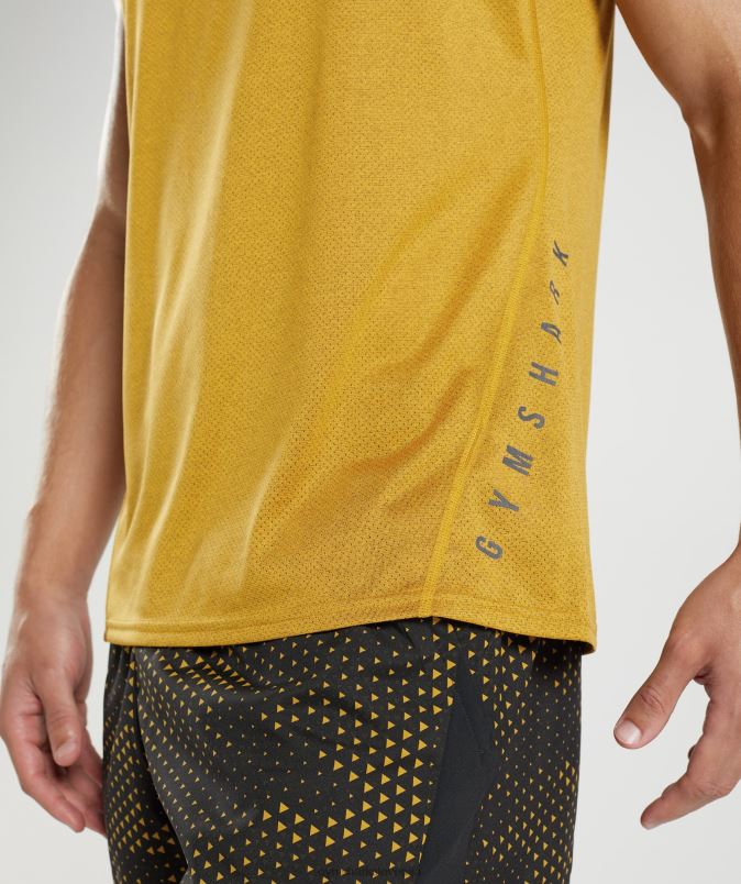 športni tank moškiGymshark kurkuma rumeni/črni lapor J00L2913