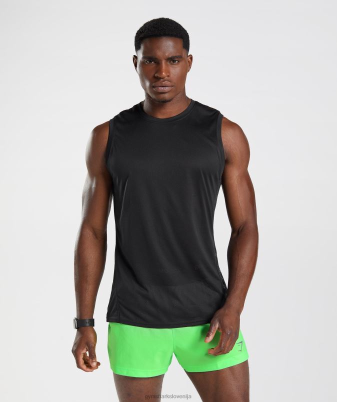 športni tank moškiGymshark črni/črni lapor J00L2925