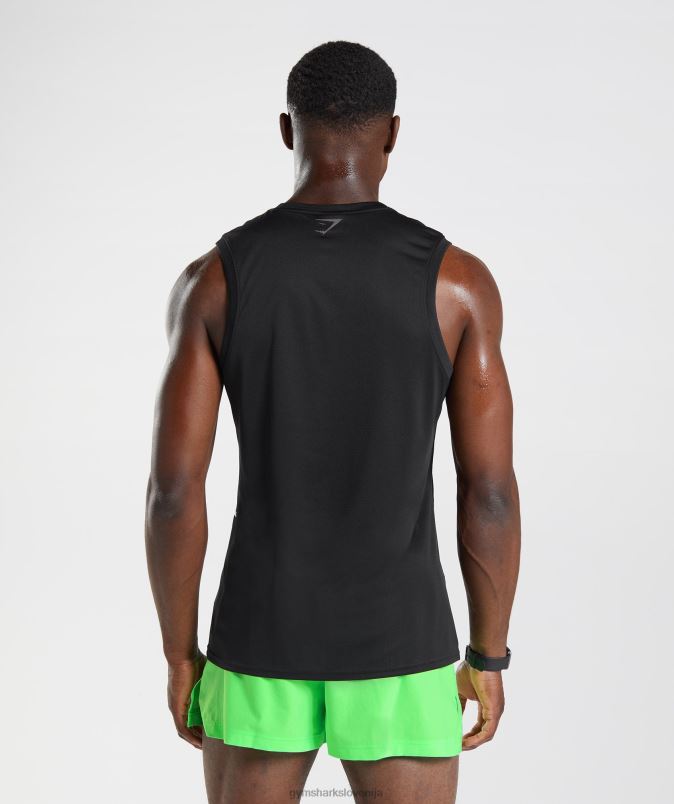 športni tank moškiGymshark črni/črni lapor J00L2925