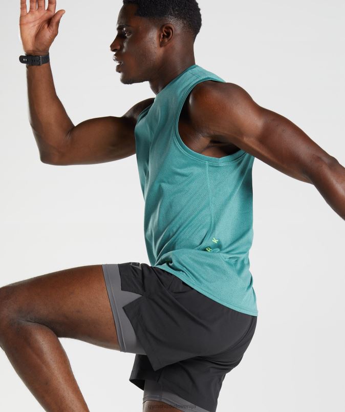 športni tank moškiGymshark skrilasto modri/črni lapor J00L2937
