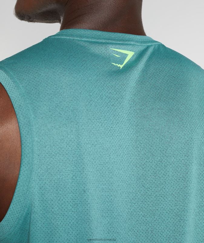 športni tank moškiGymshark skrilasto modri/črni lapor J00L2937