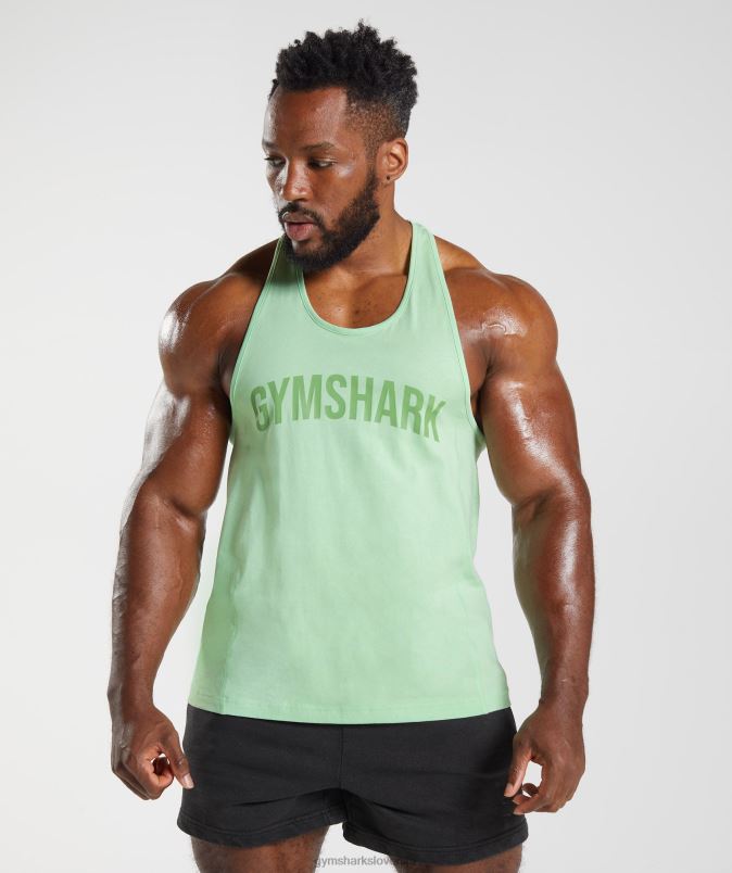 power stringer moškiGymshark aloe zelena J00L21004