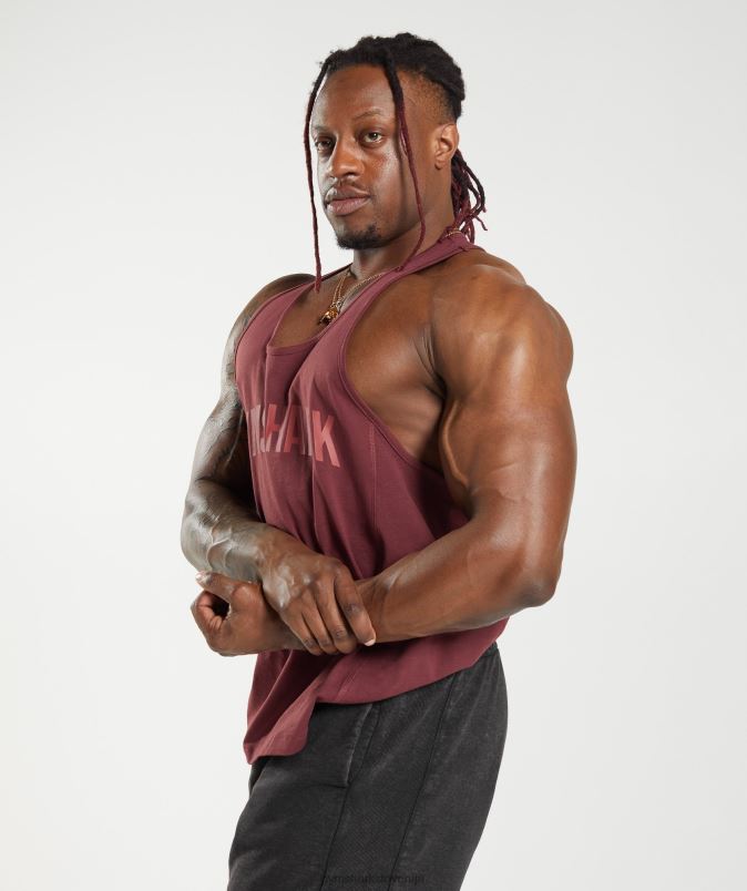 power stringer moškiGymshark češnjevo rjava J00L21003