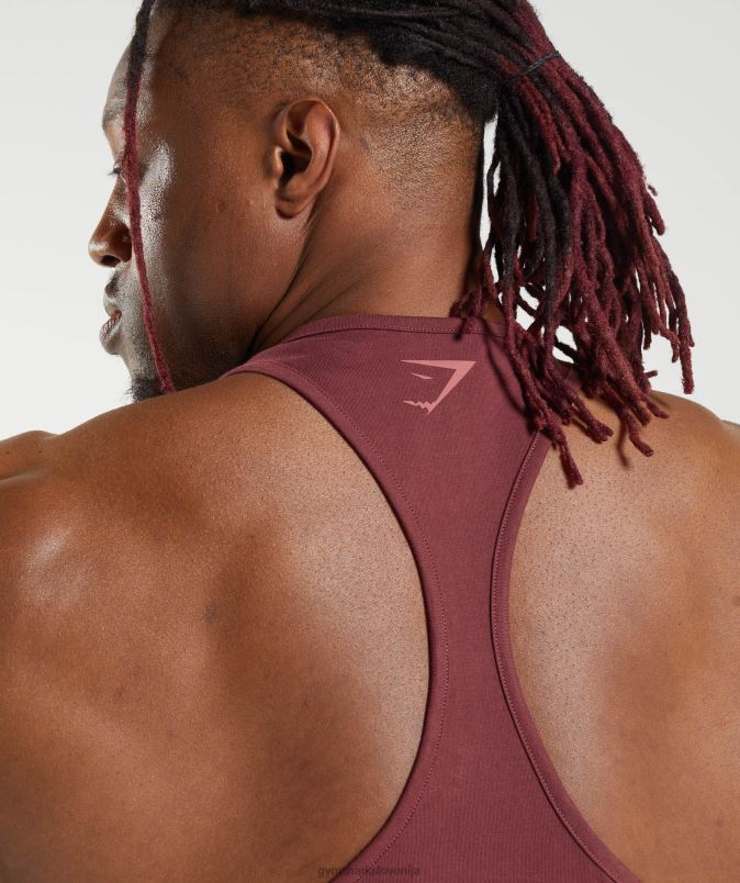 power stringer moškiGymshark češnjevo rjava J00L21003