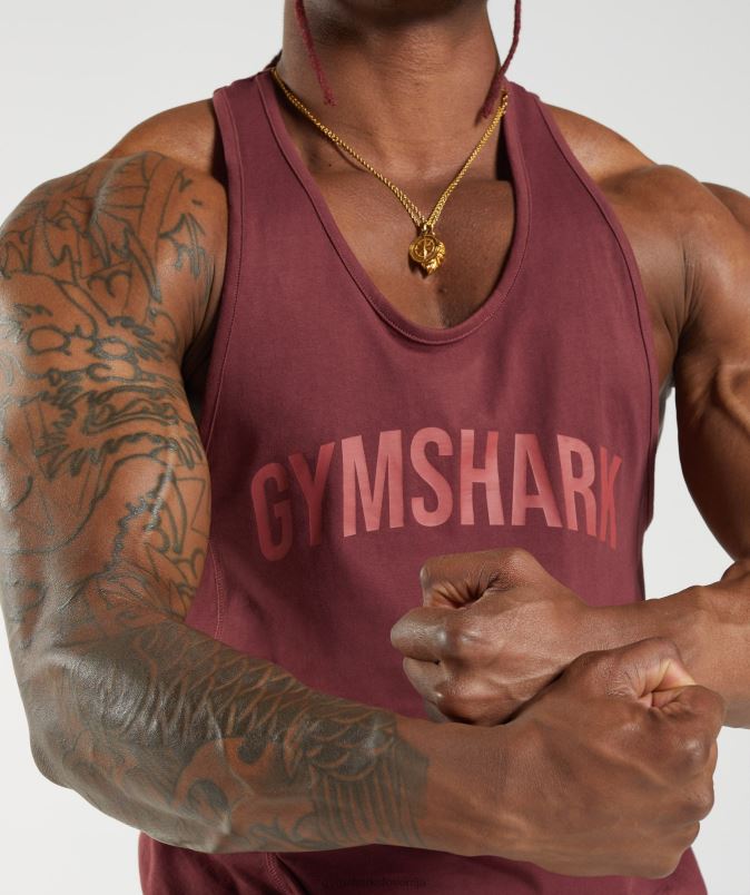 power stringer moškiGymshark češnjevo rjava J00L21003