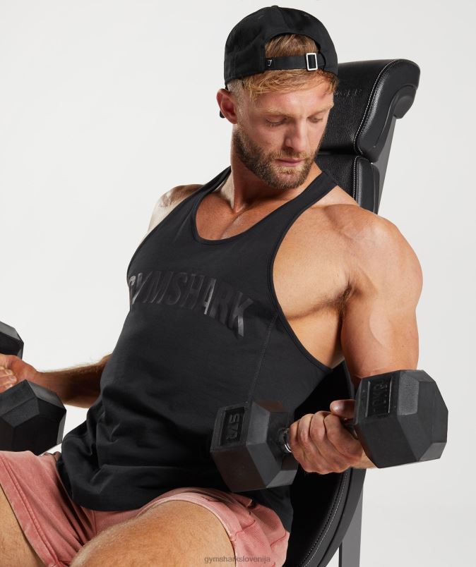 power stringer moškiGymshark Črna J00L2987