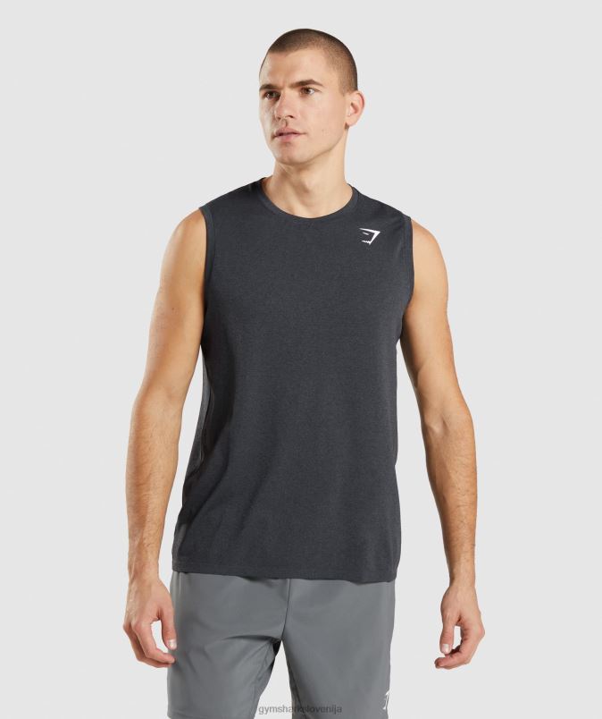 prihod brezšivni rezervoar moškiGymshark črni lapor J00L2927