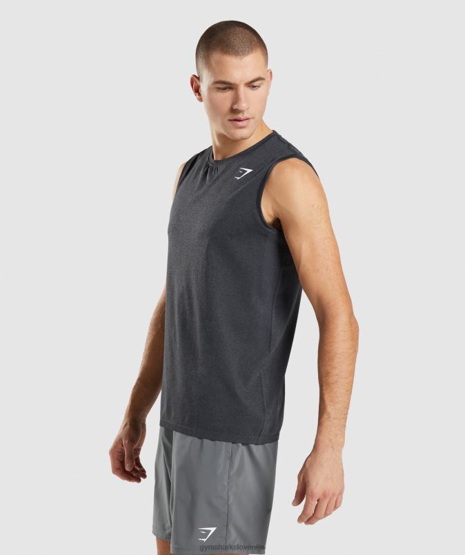 prihod brezšivni rezervoar moškiGymshark črni lapor J00L2927