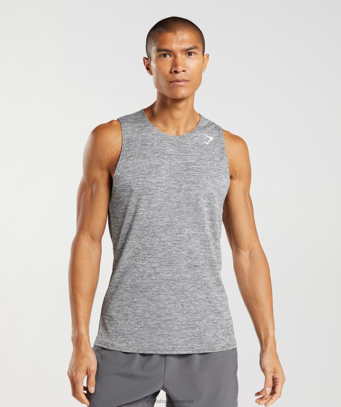 prihod slim marl tank moškiGymshark silhueta siva/svetlo sivi lapor J00L2906