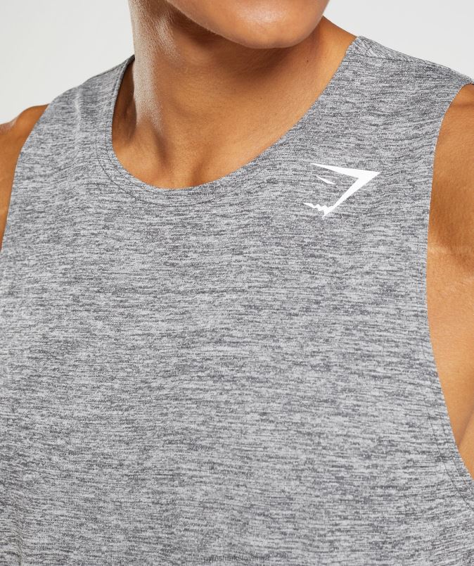 prihod slim marl tank moškiGymshark silhueta siva/svetlo sivi lapor J00L2906