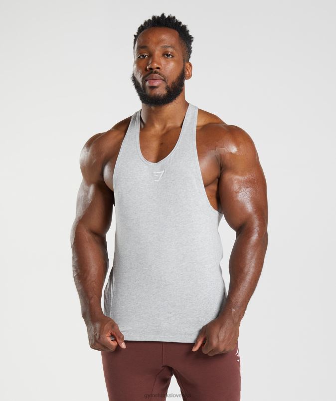 reagirati stringer moškiGymshark svetlo sivi jedrni lapor J00L2985