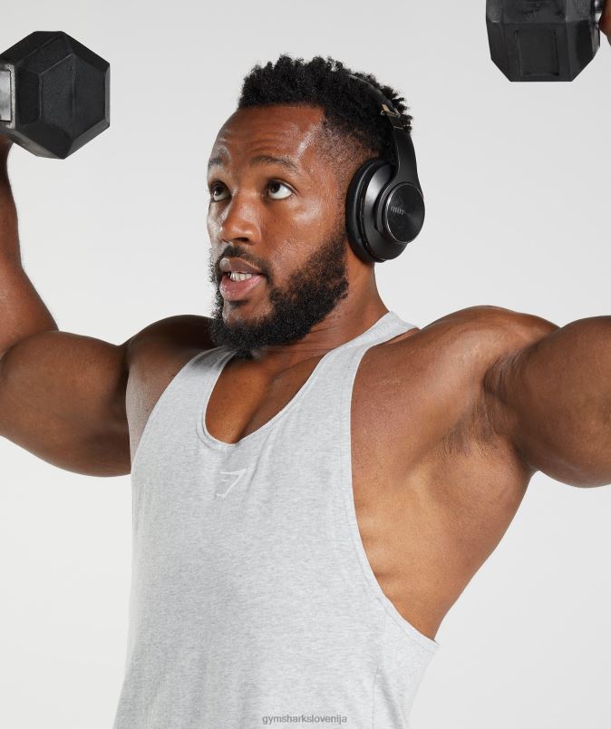reagirati stringer moškiGymshark svetlo sivi jedrni lapor J00L2985