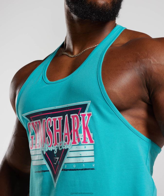 retrowave stringer moškiGymshark egejsko modra J00L2990