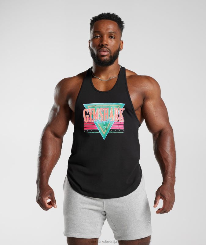 retrowave stringer moškiGymshark Črna J00L2991
