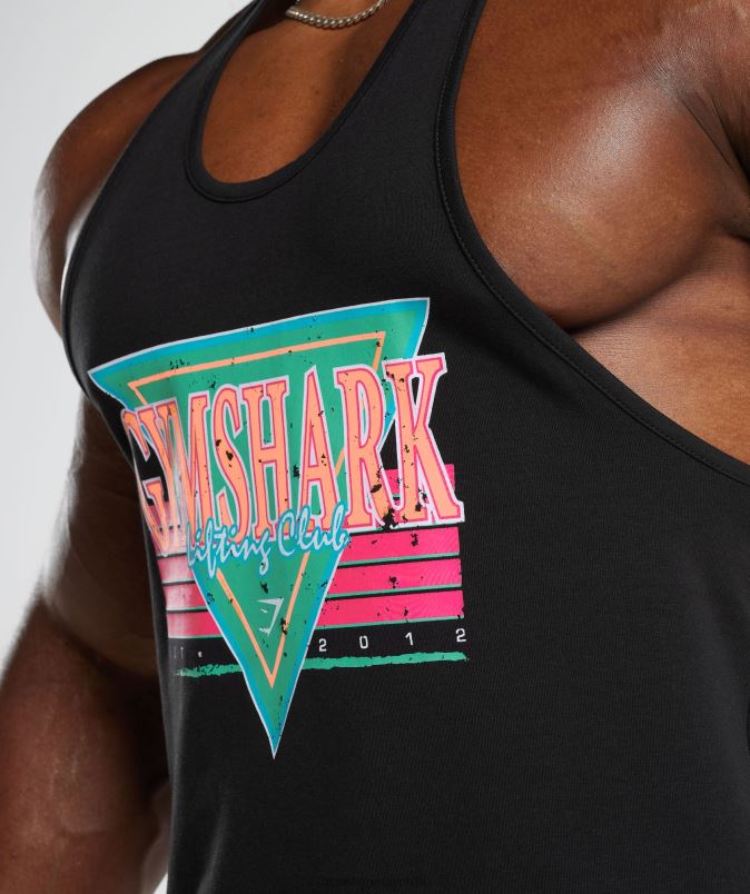 retrowave stringer moškiGymshark Črna J00L2991