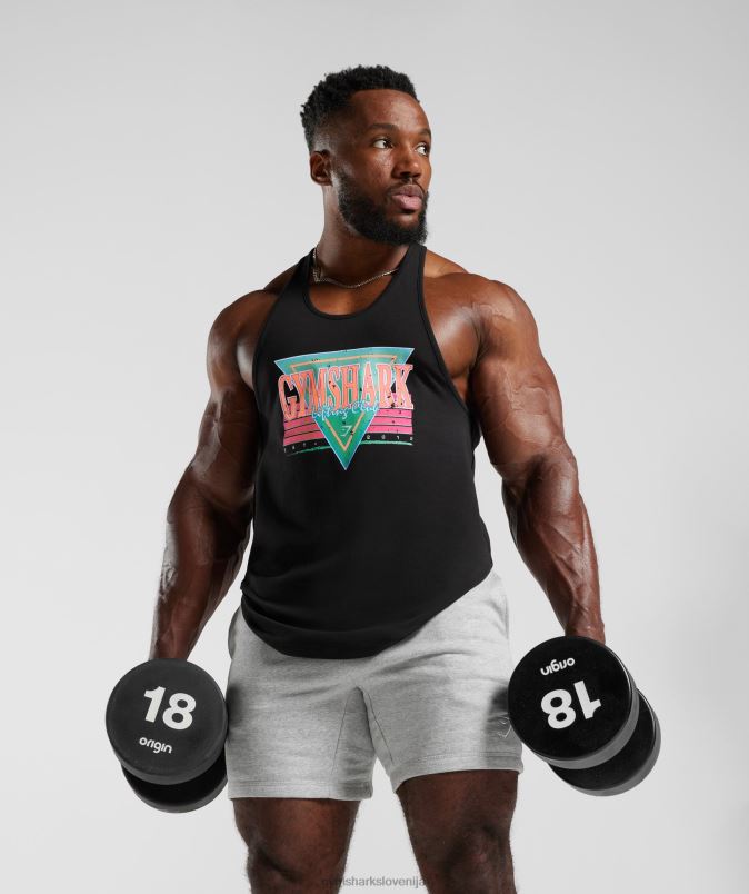 retrowave stringer moškiGymshark Črna J00L2991