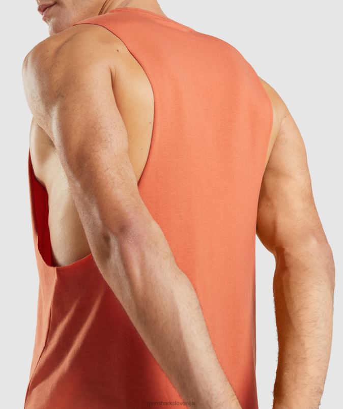 rezervoar s kritično padajočo roko moškiGymshark glinena oranžna J00L2929
