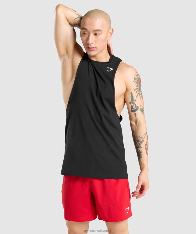rezervoar s kritično padajočo roko moškiGymshark Črna J00L2946