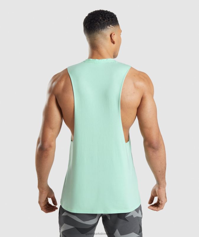 rezervoar s kritično padajočo roko moškiGymshark turbo modra J00L2941