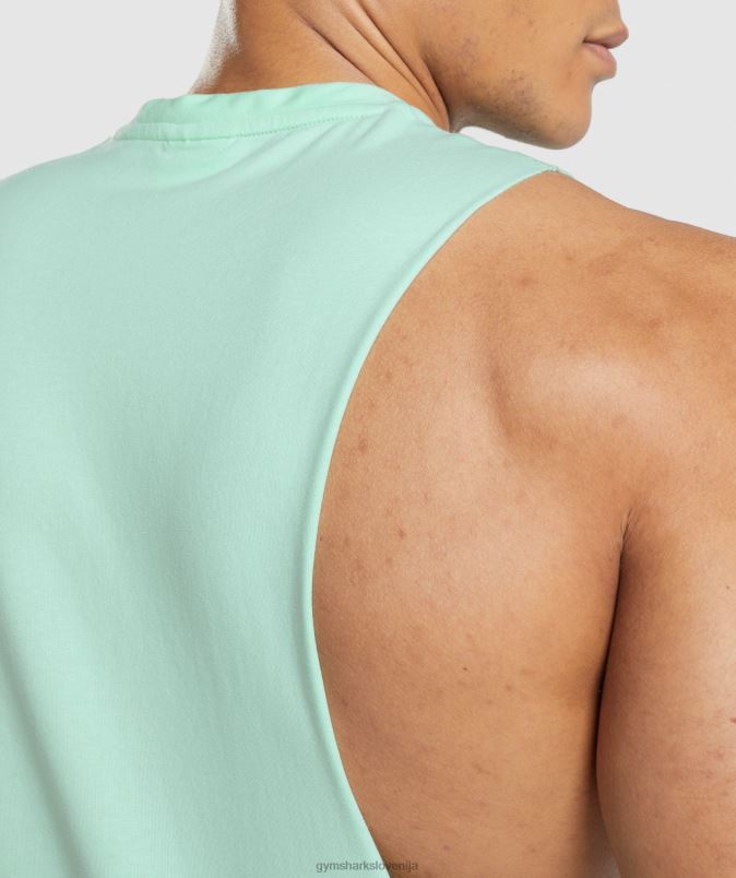 rezervoar s kritično padajočo roko moškiGymshark turbo modra J00L2941