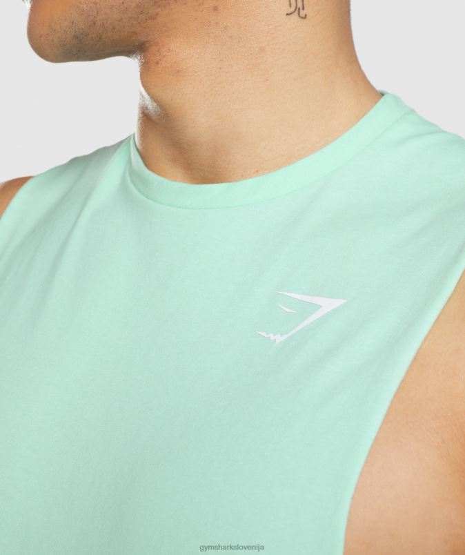 rezervoar s kritično padajočo roko moškiGymshark turbo modra J00L2941