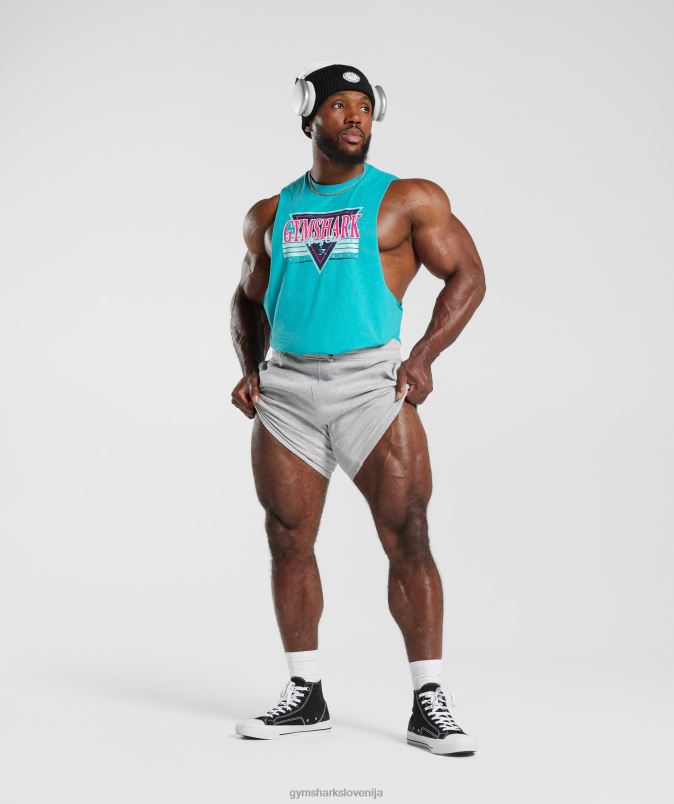 rezervoar s spuščeno roko moškiGymshark egejsko modra J00L2893