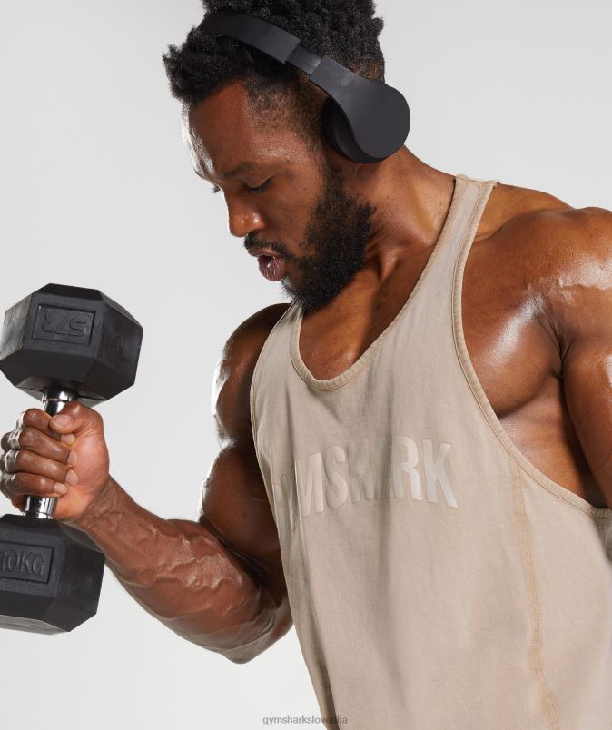 strojno opran stringer moškiGymshark cementno rjava J00L21009
