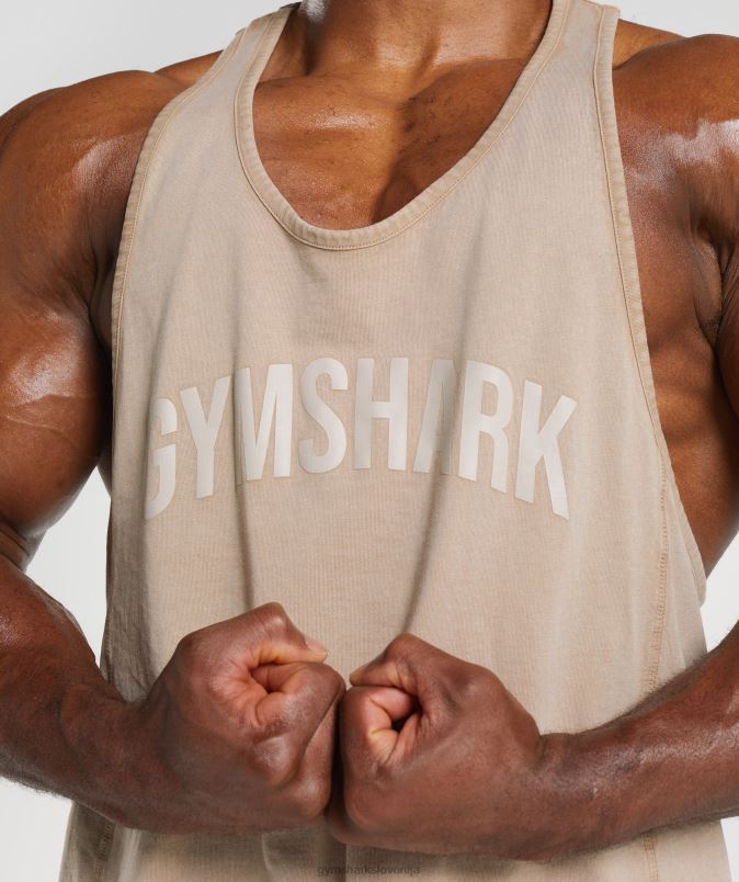 strojno opran stringer moškiGymshark cementno rjava J00L21009