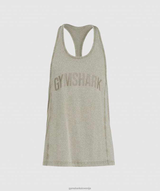 strojno opran stringer moškiGymshark ekru rjava J00L2976