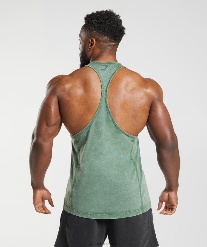 strojno opran stringer moškiGymshark iguana zelena J00L21001