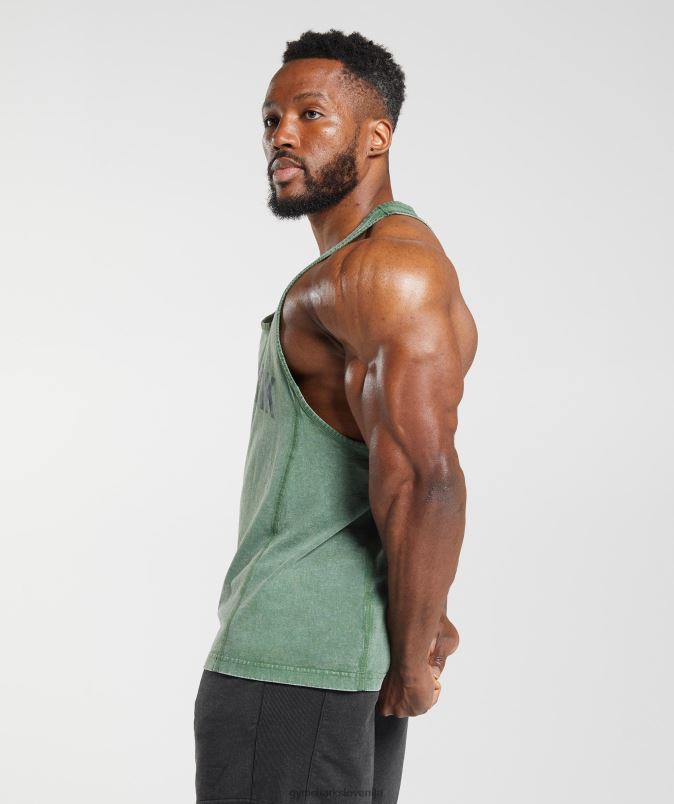 strojno opran stringer moškiGymshark iguana zelena J00L21001