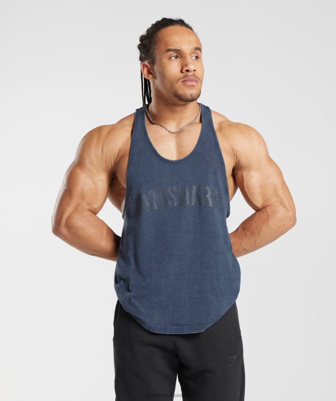 strojno opran stringer moškiGymshark večerna modra J00L2983
