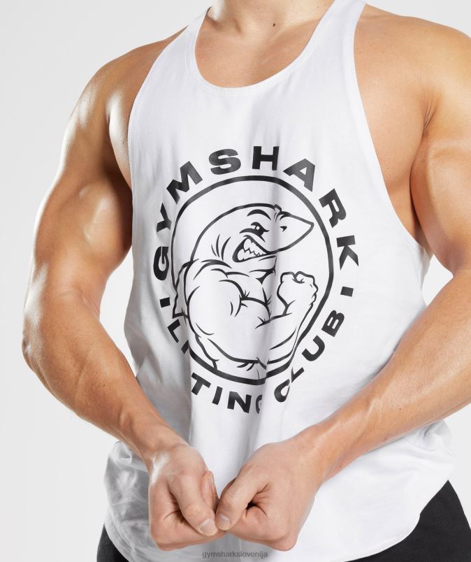 zapuščina stringer moškiGymshark bela J00L21016