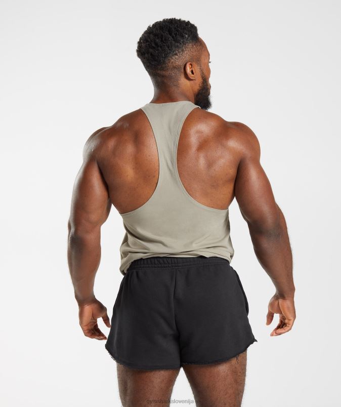 zapuščina stringer moškiGymshark ekru rjava J00L21022
