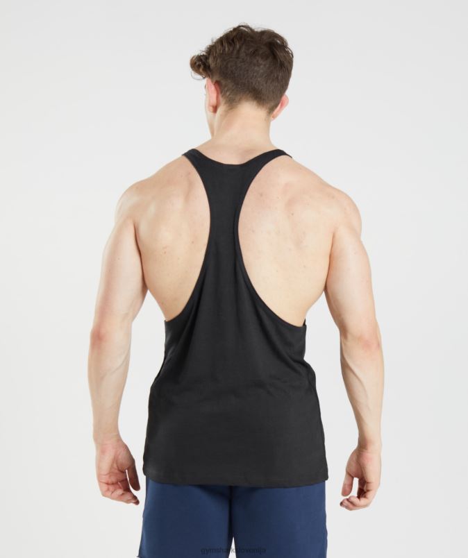 zapuščina stringer moškiGymshark Črna J00L21005