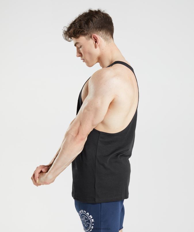 zapuščina stringer moškiGymshark Črna J00L21005