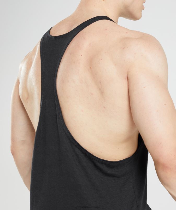 zapuščina stringer moškiGymshark Črna J00L21005