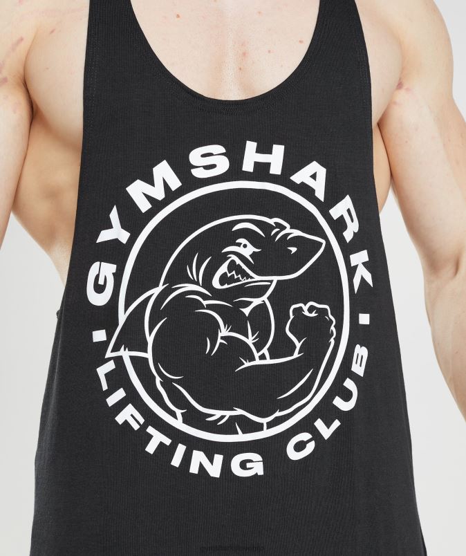 zapuščina stringer moškiGymshark Črna J00L21005