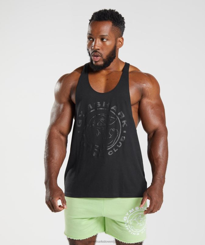 zapuščina stringer moškiGymshark Črna J00L21008