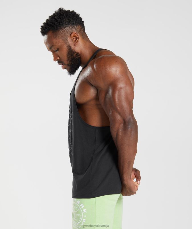 zapuščina stringer moškiGymshark Črna J00L21008