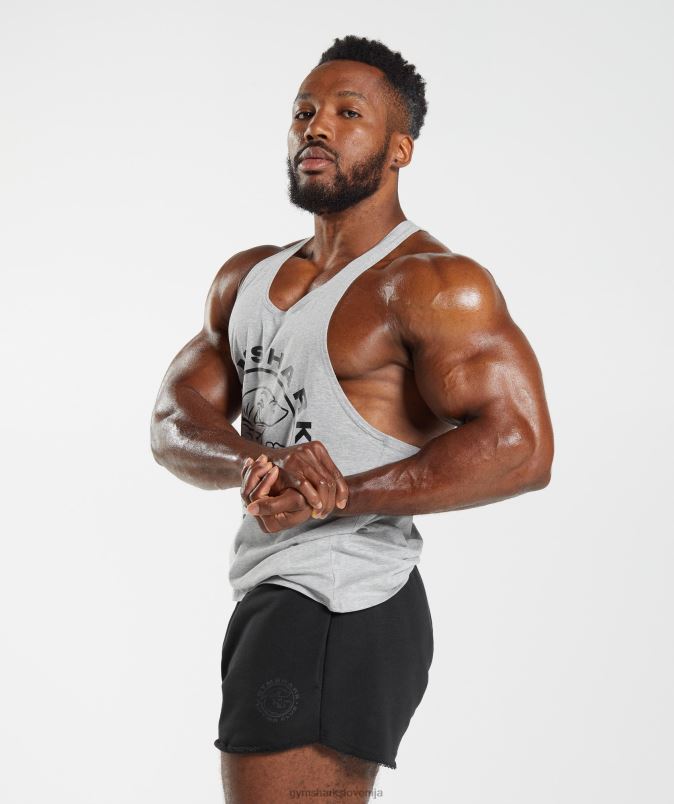 zapuščina stringer moškiGymshark svetlo sivi lapor J00L21020