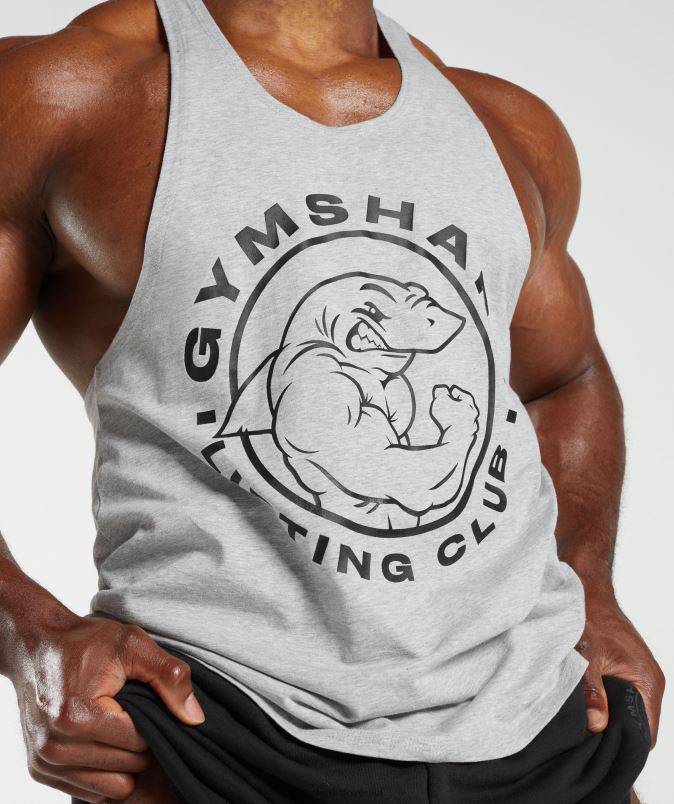 zapuščina stringer moškiGymshark svetlo sivi lapor J00L21020