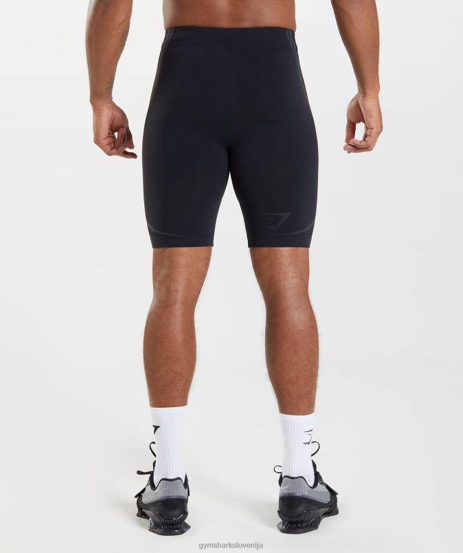 315 brezšivne 1/2 kratke hlače moškiGymshark črna/ogljeno siva J00L2538