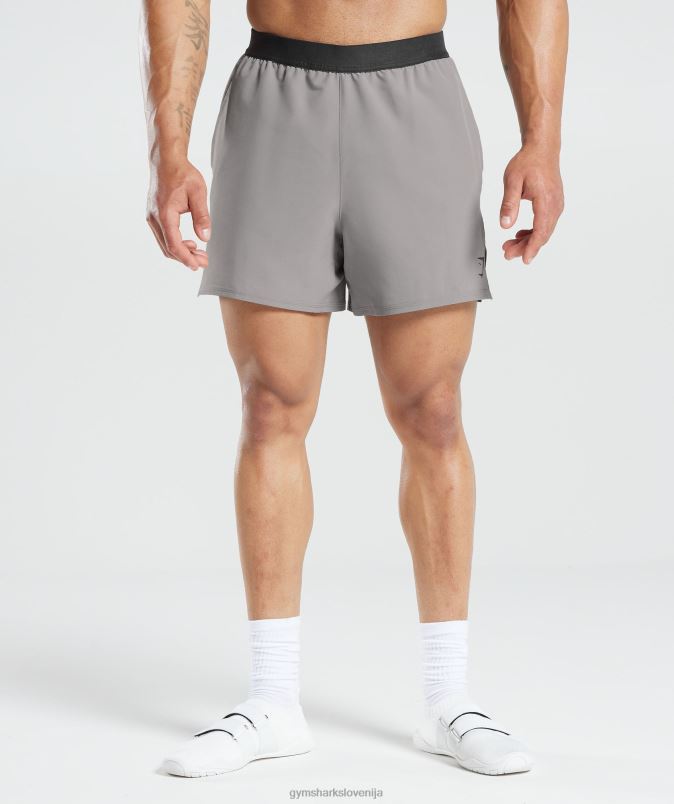 315 tkane kratke hlače moškiGymshark marmorno siva J00L2544