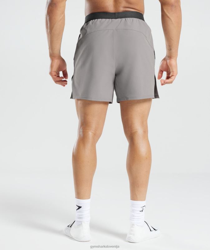 315 tkane kratke hlače moškiGymshark marmorno siva J00L2544