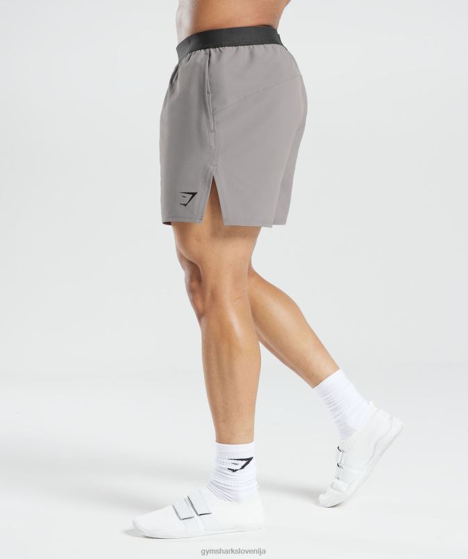 315 tkane kratke hlače moškiGymshark marmorno siva J00L2544