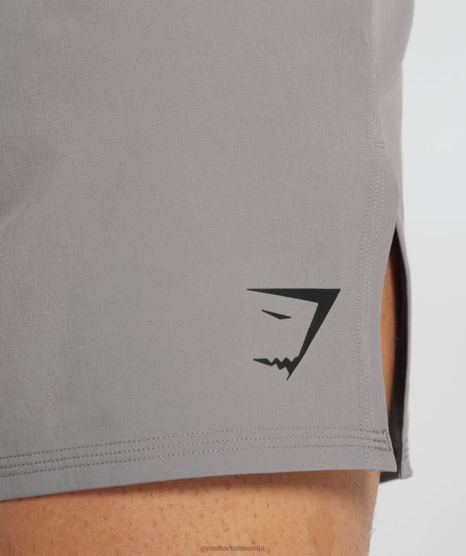 315 tkane kratke hlače moškiGymshark marmorno siva J00L2544