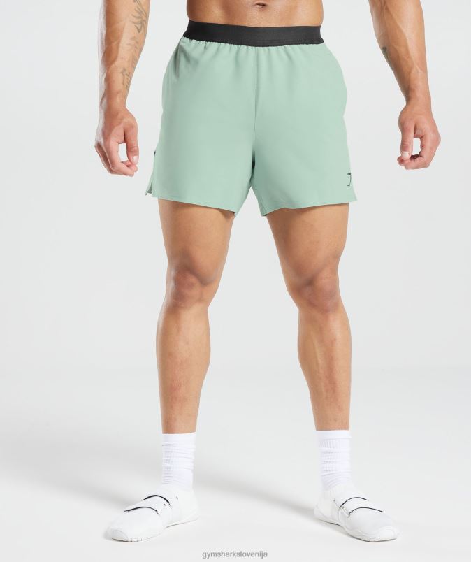 315 tkane kratke hlače moškiGymshark mraz teal J00L2545